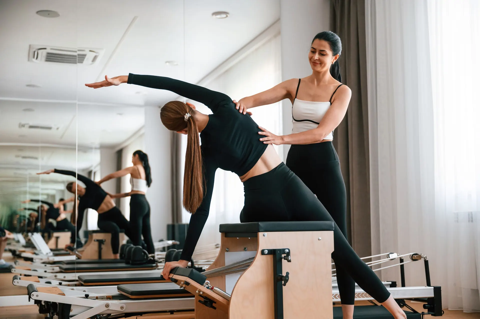 Sancak Aven Reformer Studio'da esneme çalışması